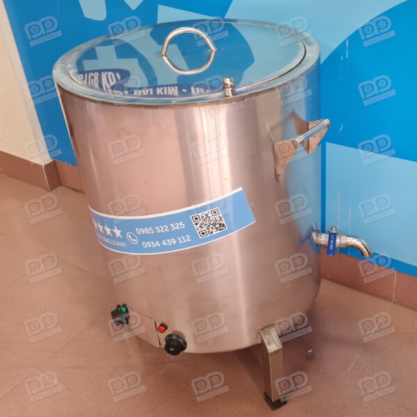 Nồi nấu chè nấu cháo nấu thạch nhiệt dầu 3 lớp 100 lít