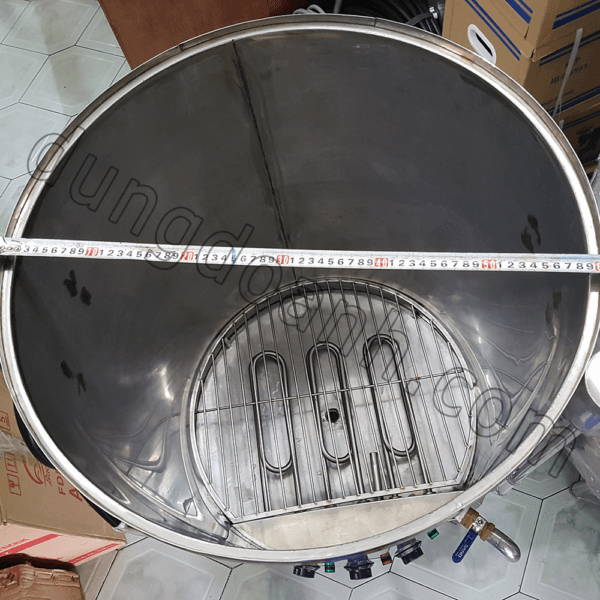 Nồi đun nước nóng công nghiệp đa năng 200 lít inox 1 lớp - Ảnh 3