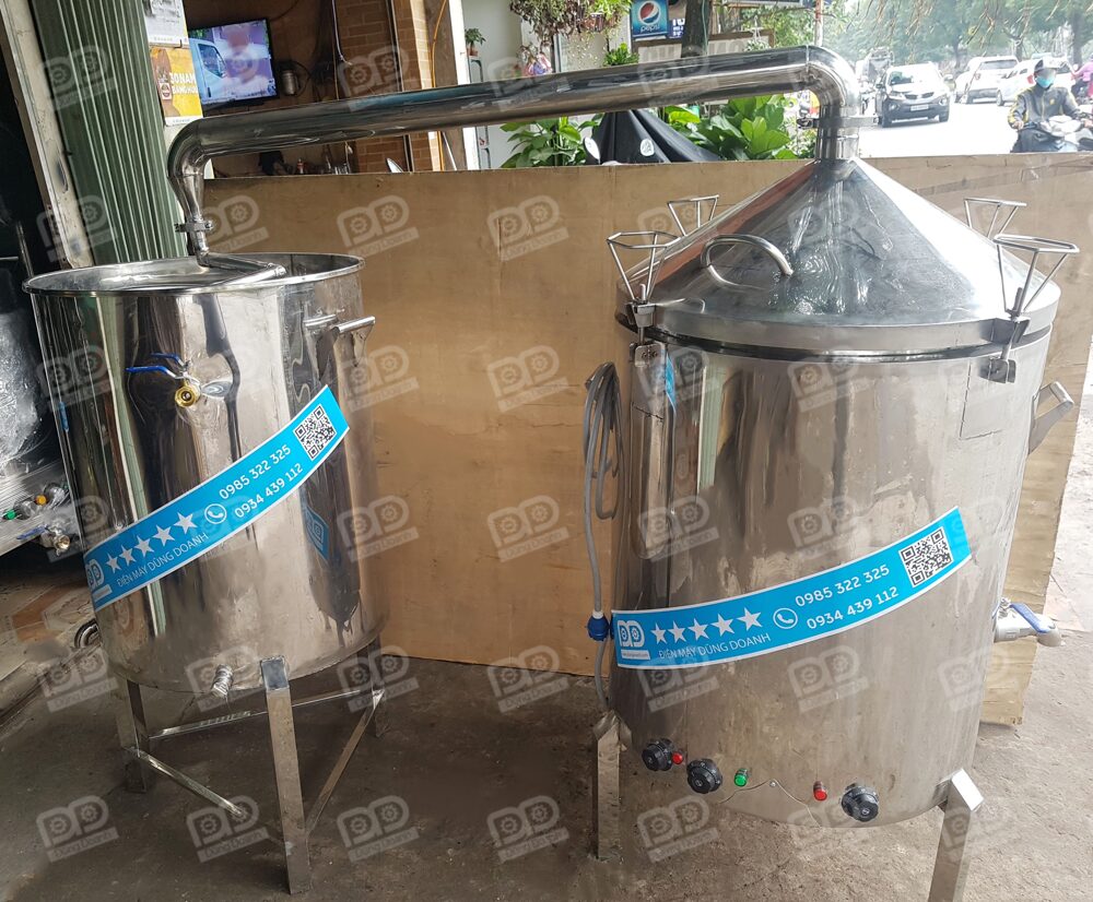 Nồi nấu rượu dùng điện inox nhiệt dầu 120 lít 25kg 10 Sử dụng công nghệ nấu nhiệt dầu vô cùng tiết kiệm điện, an toàn, hiệu quả và hiện đại không có van hơi hay áp suất nén