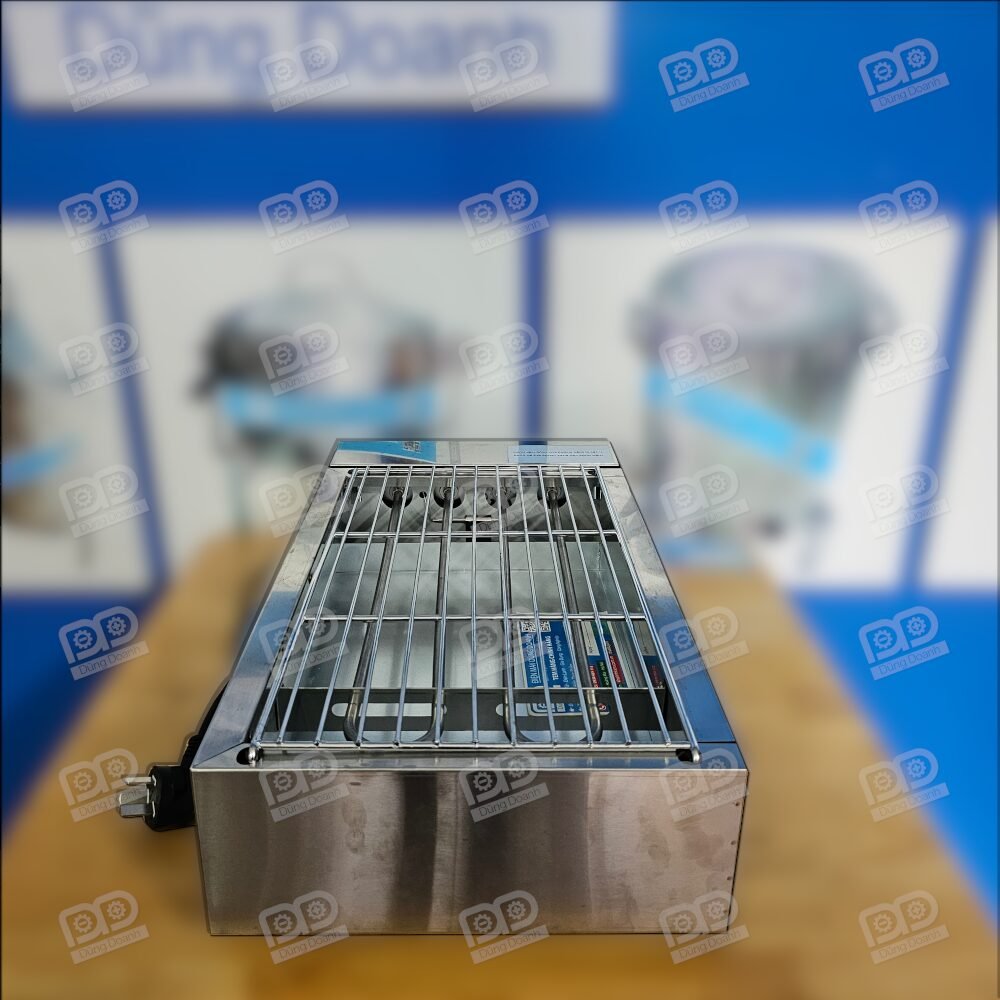Mặt sau bếp nướng bbq điện mini