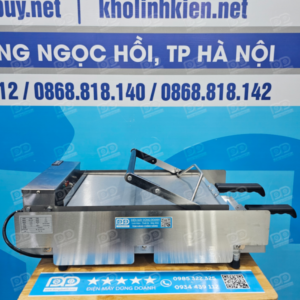 ⚡ Với công suất 2.4 kW và dải nhiệt tùy chỉnh từ 50°C đến 300°C, máy giúp vỏ bánh đạt độ nóng giòn hoàn hảo chỉ trong thời gian ngắn.