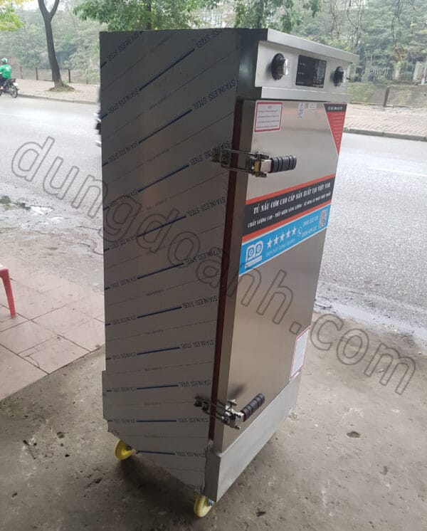 Mặt bên tủ hấp bánh gai Dũng Doanh