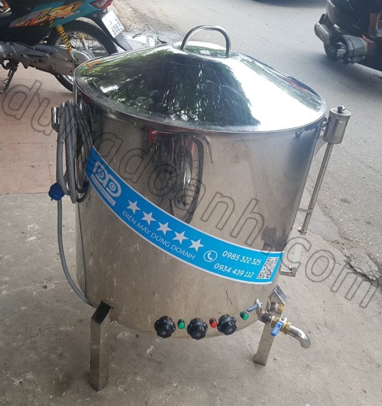 Hình ảnh thực tế nồi luộc hấp đa năng đường kính 60cm