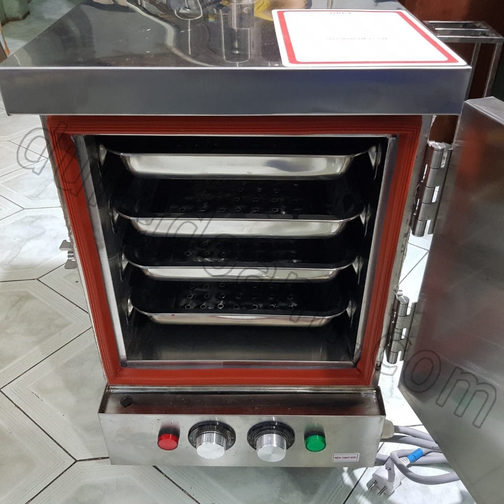 Bên trong tủ hấp mini