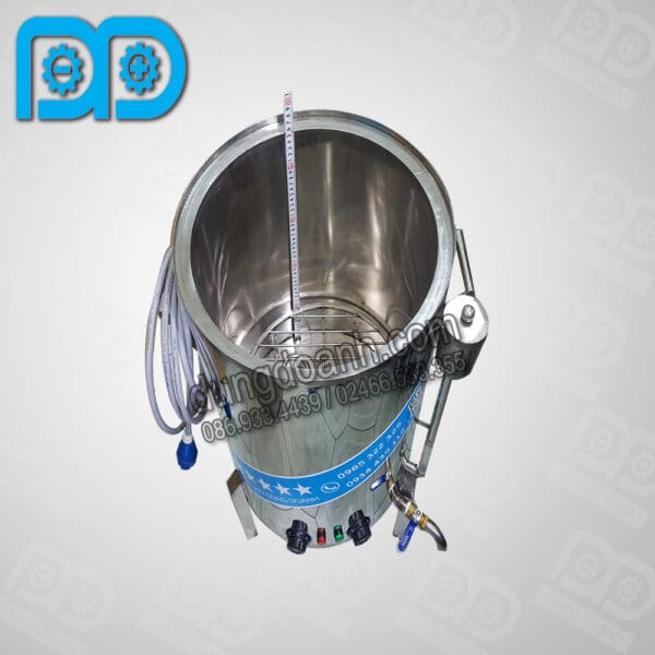 Nồi hấp pate công nghiệp 15kg 7 Dễ dàng vệ sinh lau chùi, độ bền cao, tối ưu chi phí đầu tư dài lâu