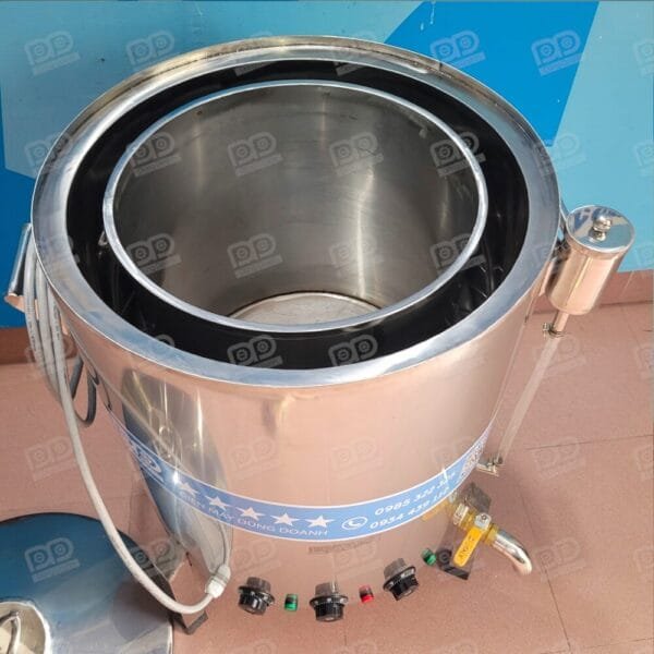 Nồi pate 30kg có 3 điều khiển và 3 sợi đốt