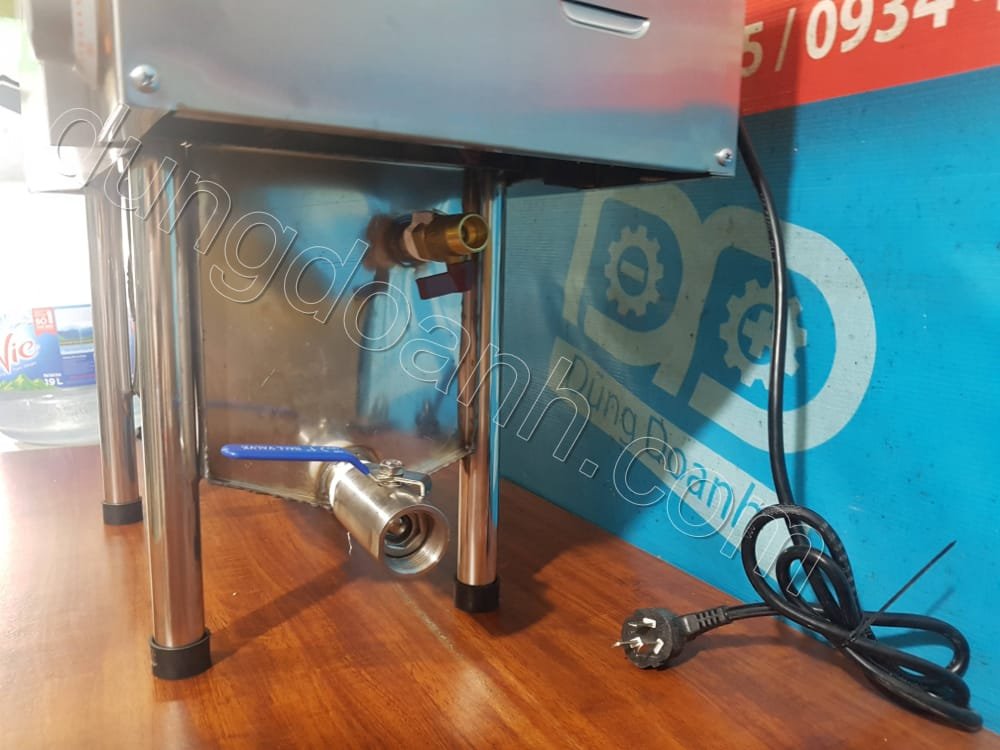 Van xả nước và xả dầu bếp chiên tách dầu 10 lít