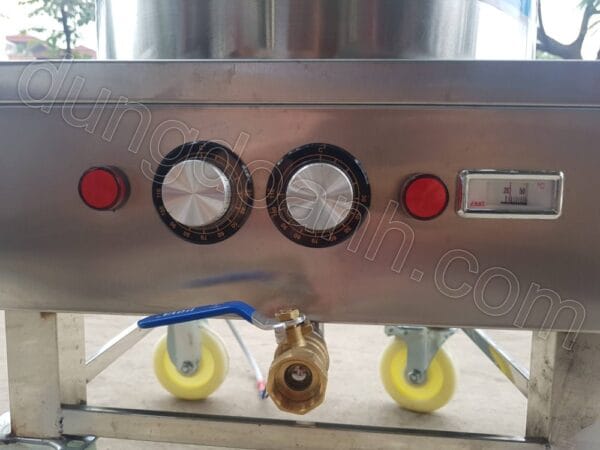 Nồi áp suất công nghiệp 40 lít bánh xe 7 Bộ phận điều khiển nồi áp suất công nghiệp 40l
