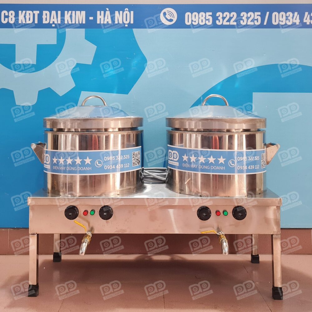 Bộ nồi tráng bánh cuốn đôi liền bàn 30cm 20 Dũng Doanh hỗ trợ tùy chỉnh kích thước nồi linh hoạt từ 30cm đến 45cm, đáp ứng hoàn hảo cho mọi quy mô
