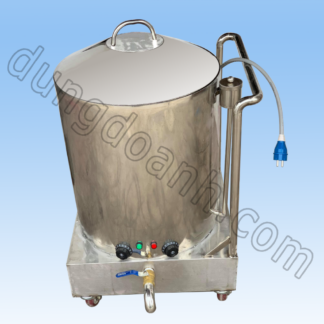 Nồi đồ xôi 30kg có bệ đỡ và bánh xe đẩy