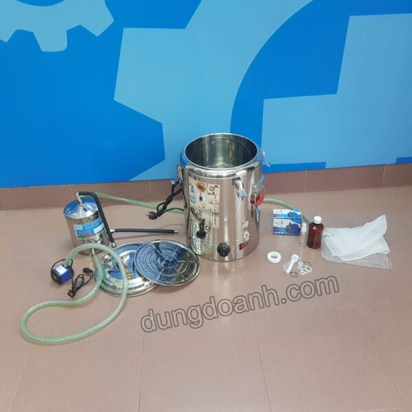 Nồi chưng cất tinh dầu điện 20L 24 Các bộ phận tháo ra vệ sinh dễ dàng