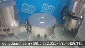 Bếp chiên chả cá, bếp rán chả mực inox dùng điện