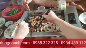 Bếp nướng điện âm bàn cực thích luôn