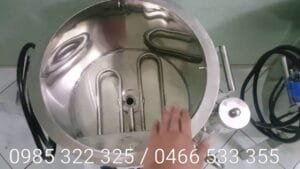 Bộ 2 nồi tráng bánh cuốn inox dùng điện 30 lít