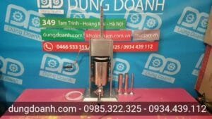 Máy làm xúc xích mini quay tay inox 10 năm không hỏng