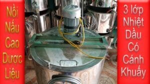 Nồi nấu cao nồi cô thuôc bắc có khuấy sáng chế độc quyền