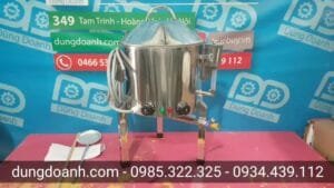 Nồi tráng bánh cuốn inox 304 mini 30cm 17 lít