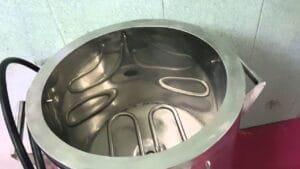 Nồi tráng bánh cuốn inox loại nhỏ 30cm