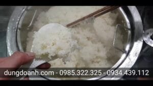 Thực tế nồi đồ xôi Dũng Doanh chín ngon đều