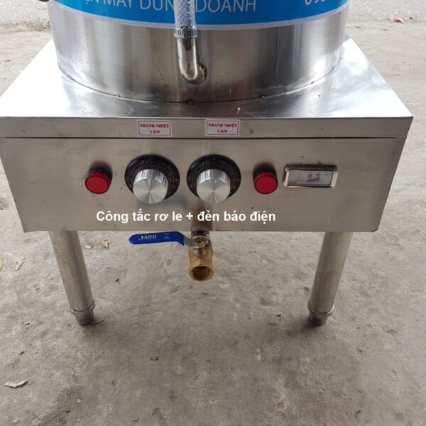 Nồi xông hơi điện 20 lít 9 Công tắc điện và đèn báo