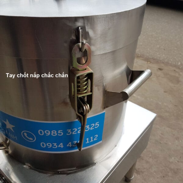 Nồi xông hơi điện 20 lít 8 Tay khóa chốt chắc chắn