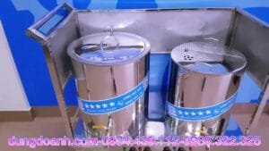 Bộ nồi nấu phở và cháo liền bàn 50-50 lít
