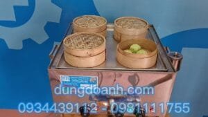 Bếp hấp Dimsum 4  buồng hơi, inox 304