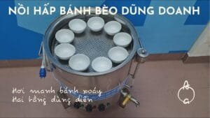 Nồi hấp bánh bèo 2 tầng