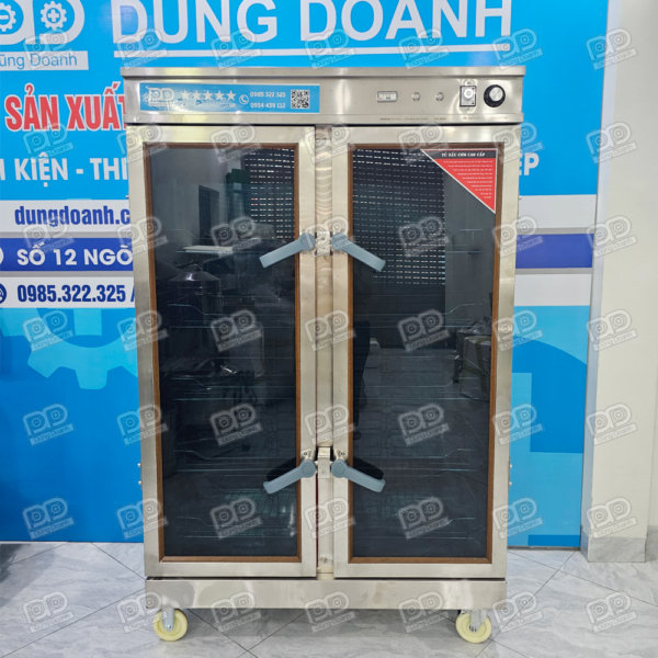 Ngoài chức năng sấy bát đũa, tủ còn rất hữu ích khi dùng để sấy thực phẩm hoặc làm khô khăn sạch cho các trường mầm non