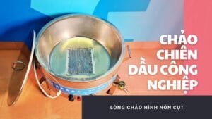 Chảo chiên công nghiệp lòng vát hình nón cụt