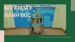 Nồi khuấy bánh đúc 120 lít có bánh xe