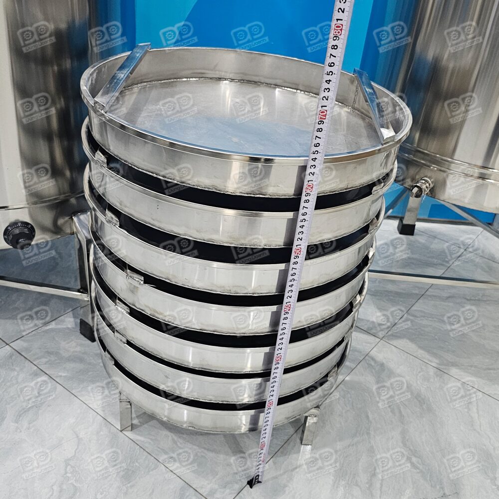 Nồi nấu rượu và nấu cơm inox nhiệt dầu 30kg / lần 17 Khay nấu cơm gạo rượu