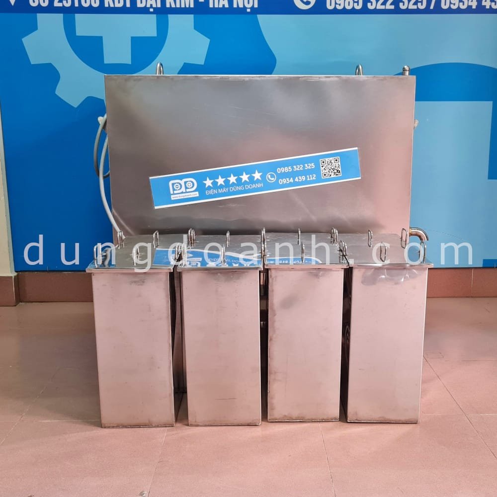Hình ảnh thực tế tủ giữ nóng thức ăn nhiệt dầu 8 khay