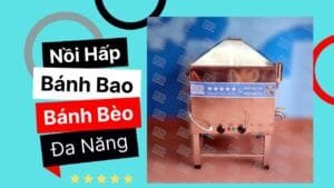 Nồi hấp bánh bèo Hải Phòng đa năng hình vuông 100 lít