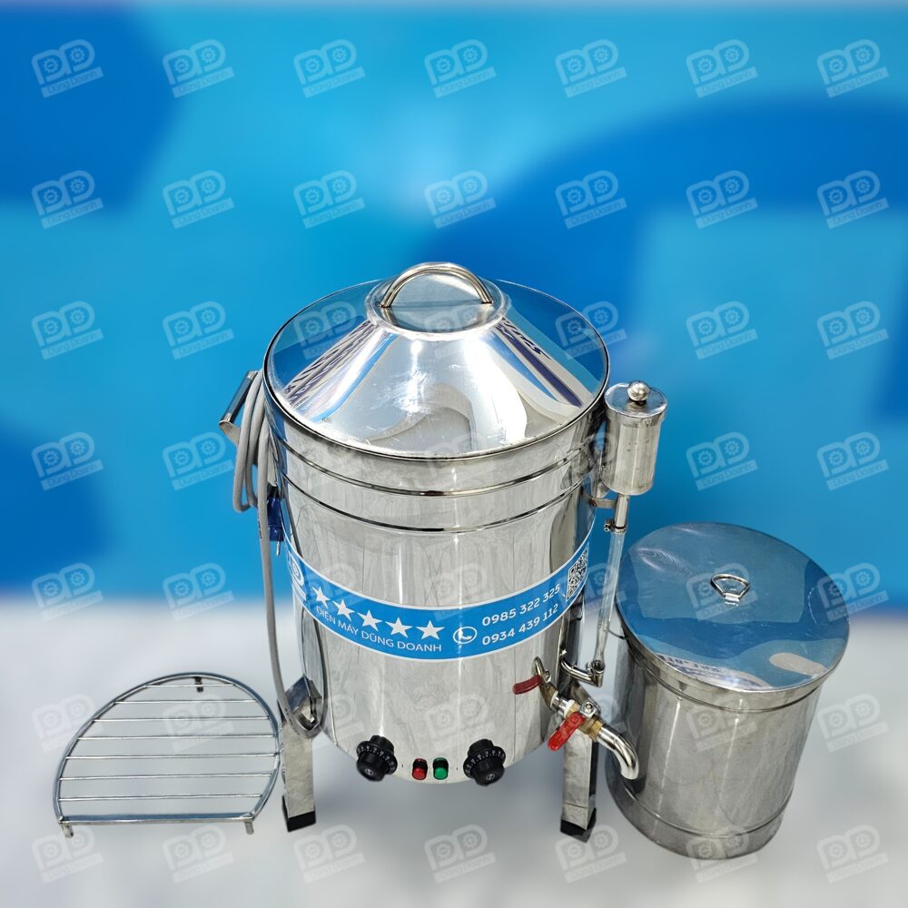Nồi hấp pate công nghiệp 5kg 1 Nồi hấp pate dùng điện 5-7kg, thiết kế inox 304 bền bỉ, dễ vệ sinh