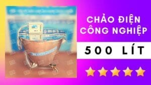 Chảo điện công nghiệp vát lòng 500 lít