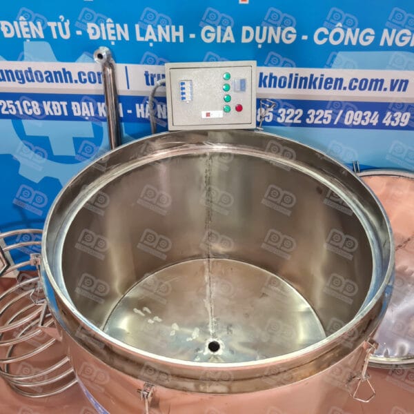Lòng nồi phẳng dễ dàng vệ sinh hoặc hút sạch bỗng rượu