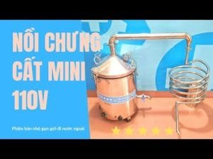 Nồi nấu rượu và chưng cất mini nhiệt dầu 110V