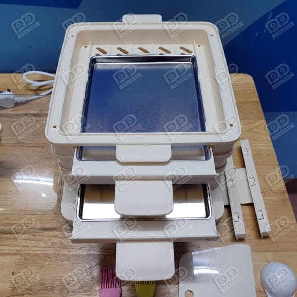 Máy tráng bánh cuốn mini và hấp đa năng gia đình dùng điện - Ảnh 9