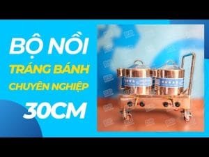 Bộ nồi tráng bánh cuốn đôi 30cm dùng điện dùng cho quán chuyên nghiệp