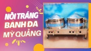 Bộ nồi tráng bánh phở tráng mì Quảng đôi 2x80 lít