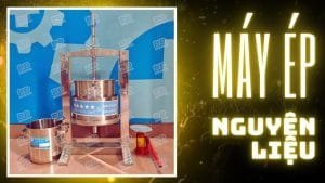 Máy ép nguyên liệu thực phẩm ép cốt dừa, ép tóp mỡ, ép thủy lực