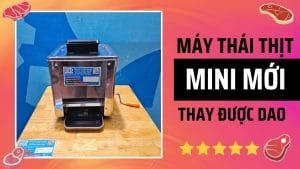 Máy thái thịt mini inox giờ thay được cả dao các bạn ạ