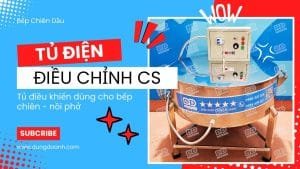 Nồi chiên công nghiệp có tủ điều khiển to nhỏ