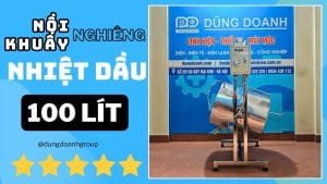 Nồi khuấy nghiêng gia nhiệt dầu 100 lít