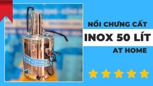 Nồi chưng cất đa năng 50 lít inox dùng điện giá rẻ