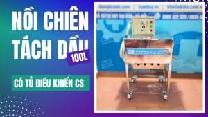 Bếp chiên tách dầu 100 lít này quá tốt nên khách đặt tận 2 chiếc