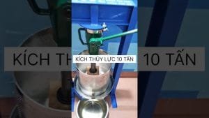 Máy ép tóp mỡ thủy lực 10 tấn #mayeptopmo