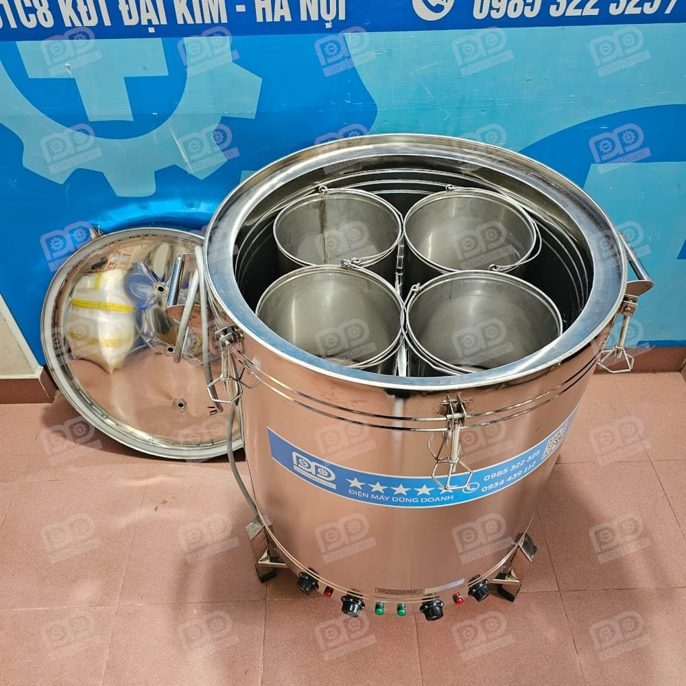 Nồi chứa 8 thùng 2 tầng mỗi tầng 4 thùng