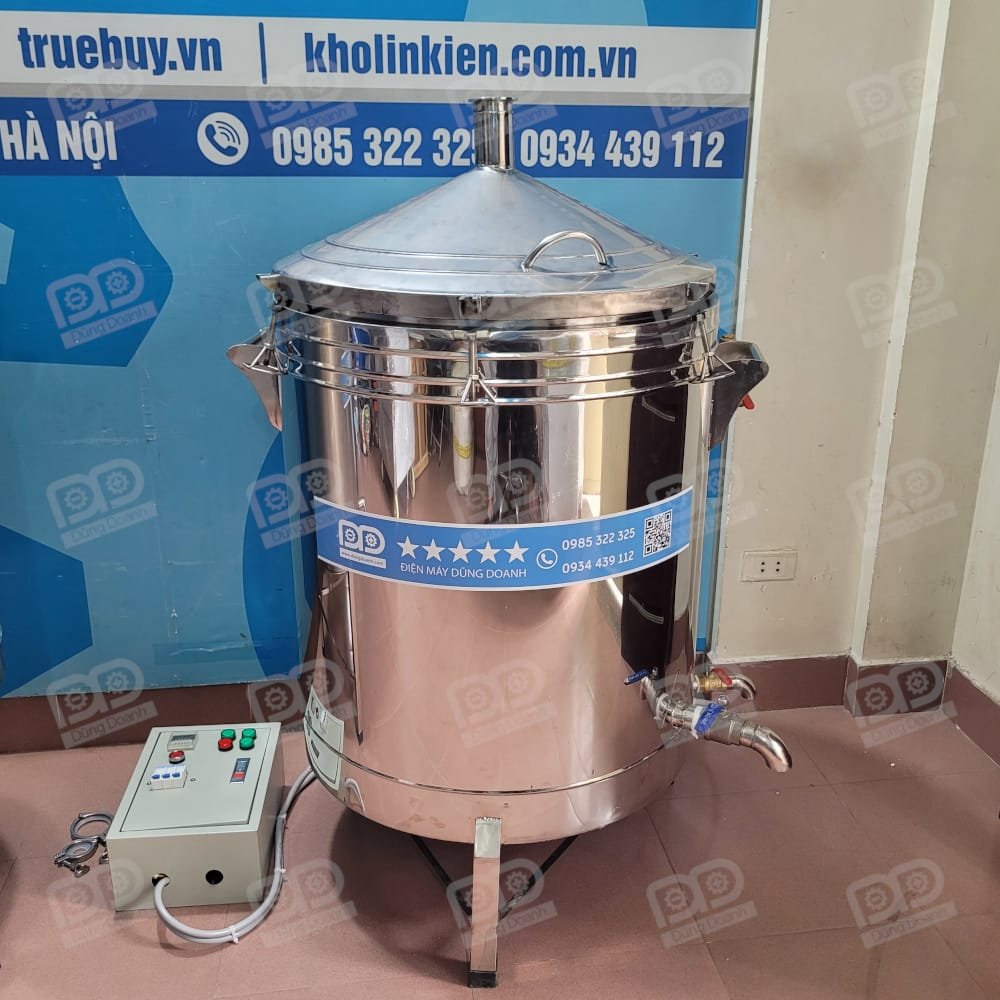 Phần nồi nấu bỗng 150 lít inox 3 lớn bảo ôn